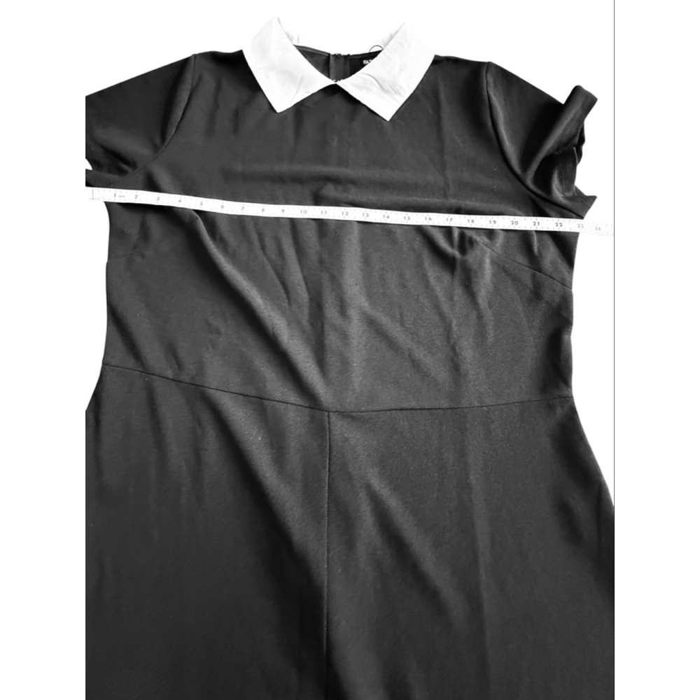 Women's Fashion Nova Black White Short Sleeve Jumpsuit 2X NWT - Picture 12 of 13